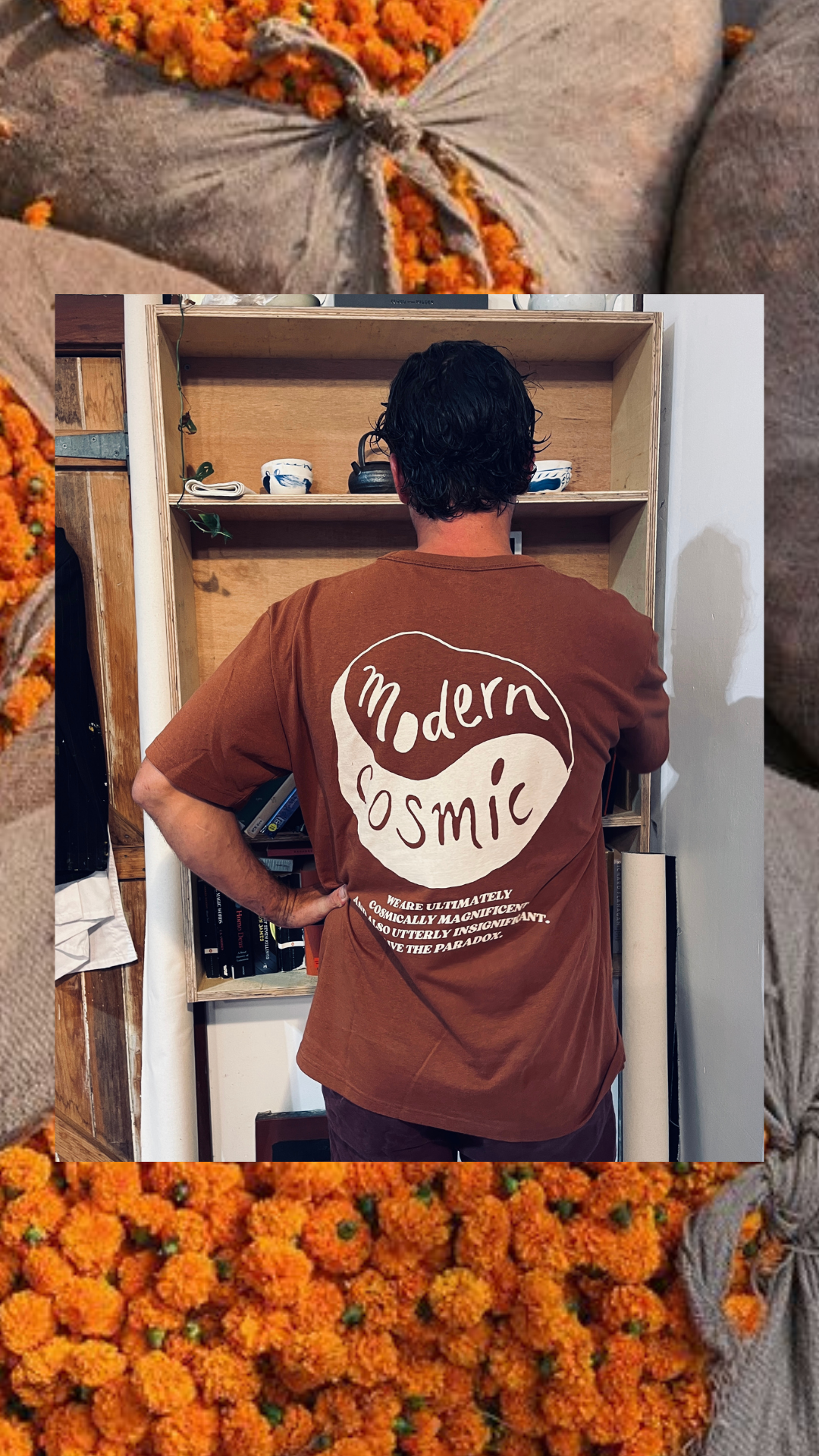 Modern Cosmic Voyager Tee Brown