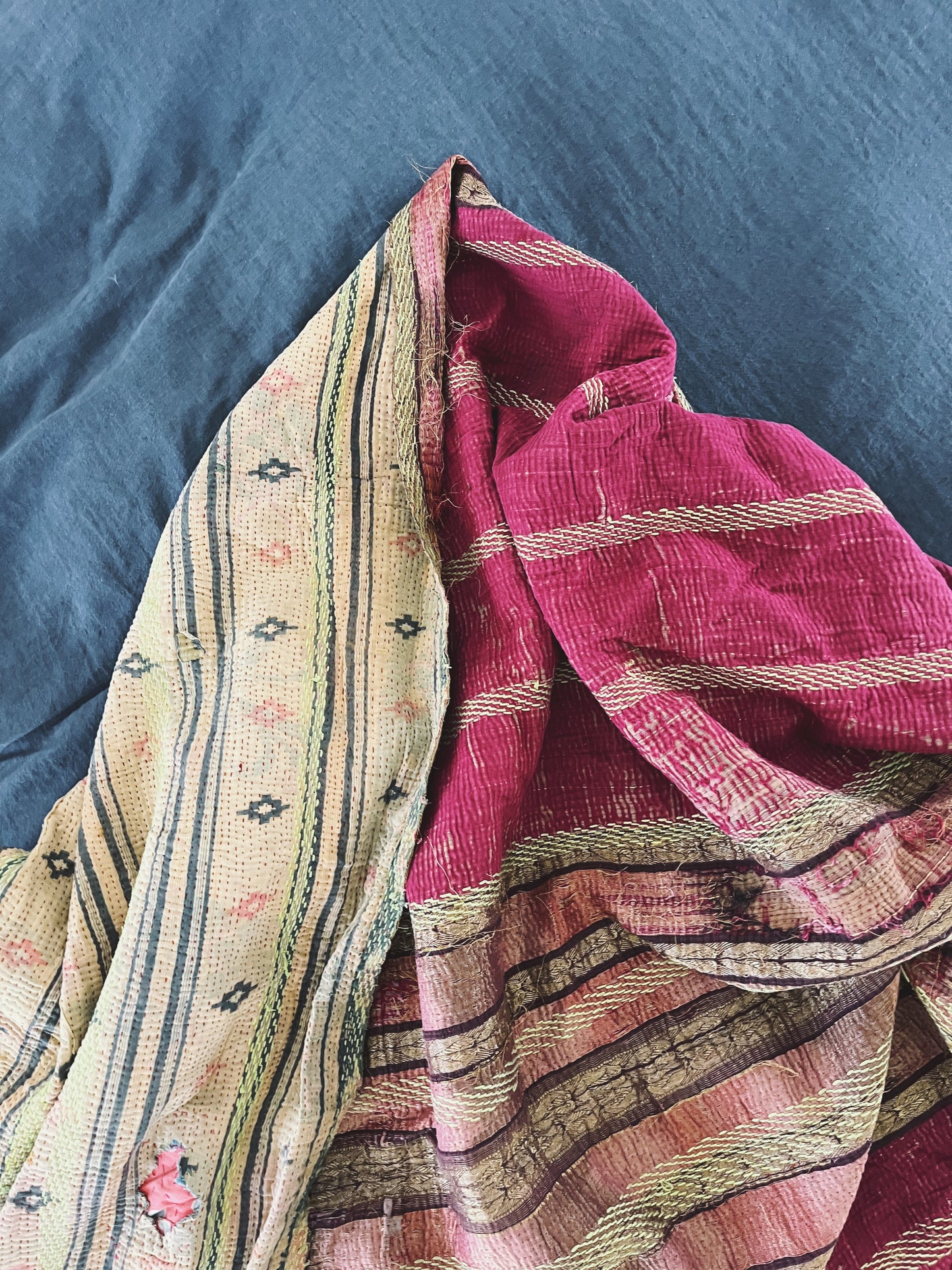 Kantha Quilt - Juicy Plum