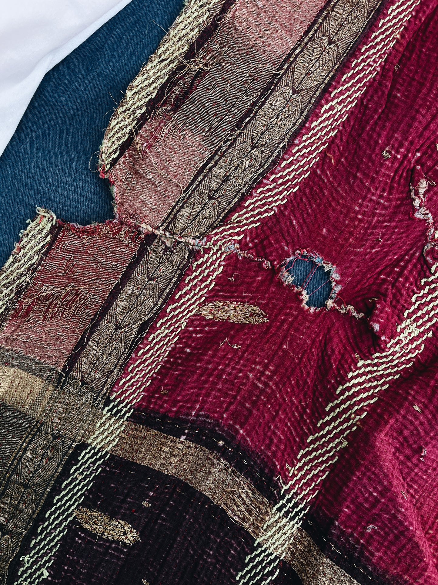 Kantha Quilt - Juicy Plum