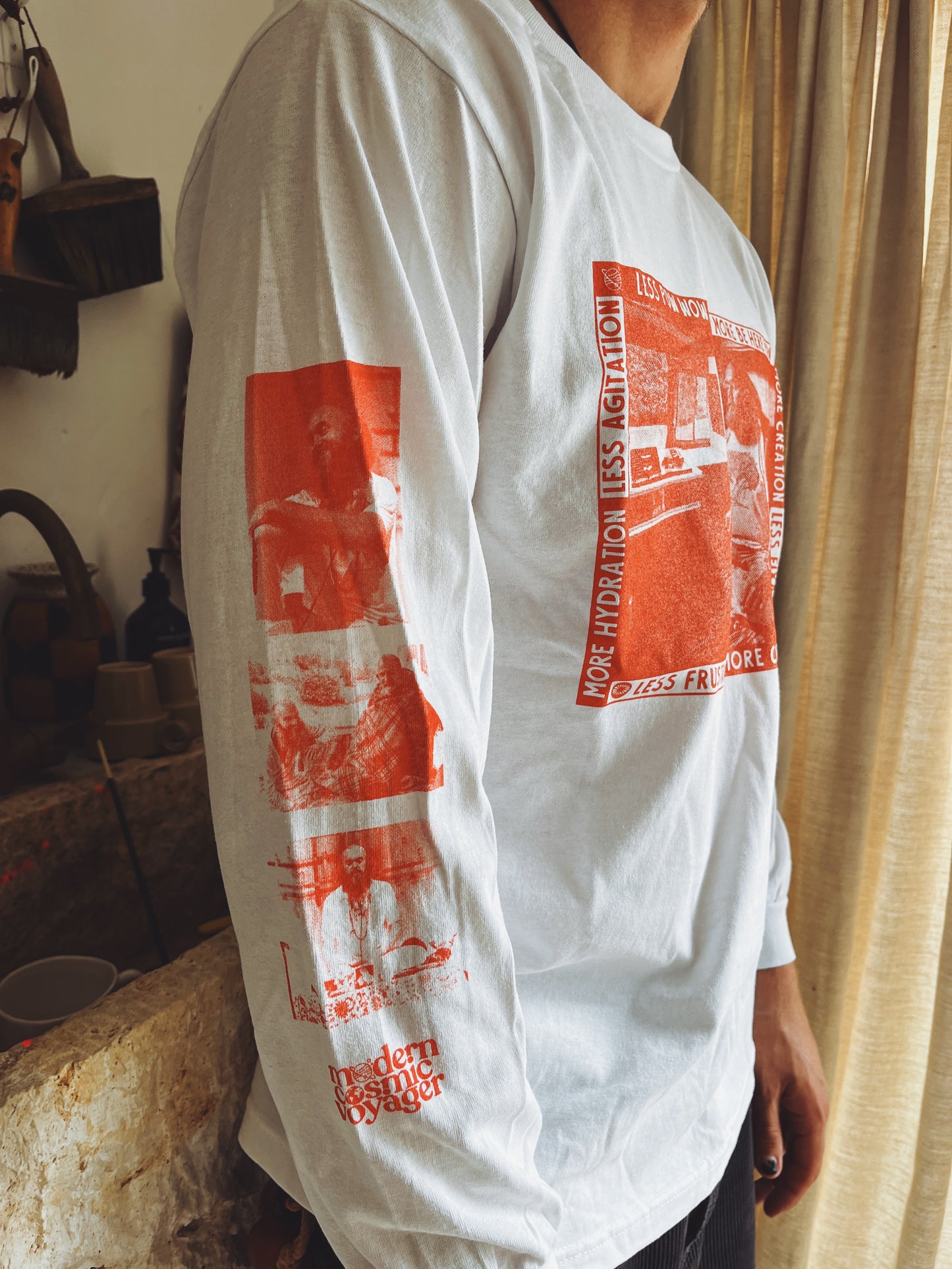 Ram Dass Long Sleeve Tomato Red Tshirt