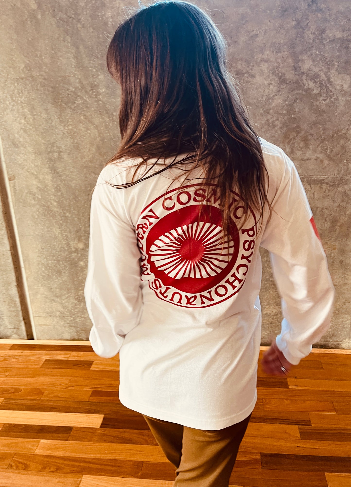 Ram Dass Long Sleeve Tomato Red Tshirt