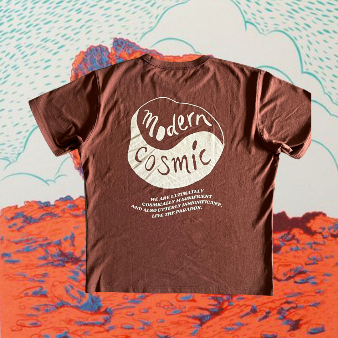 Modern Cosmic Voyager Tee Brown